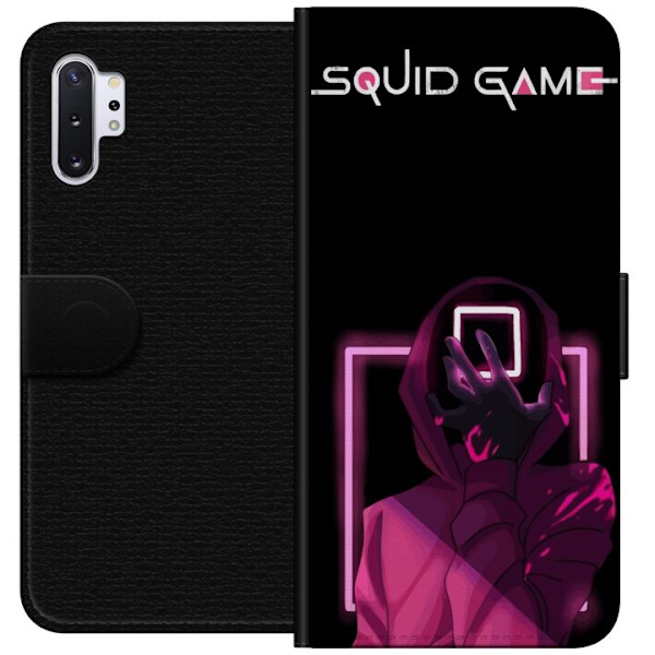 Samsung Galaxy Note10+ Lompakkokotelo Squid Game Teema Suosittu Sarja Motiivi Graafinen Ikoninen Suunnittelu Aasialainen Popkulttuuri Jännitys Draama