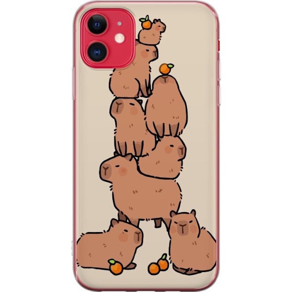 Apple iPhone 11 Genomskinligt Skal Capybara