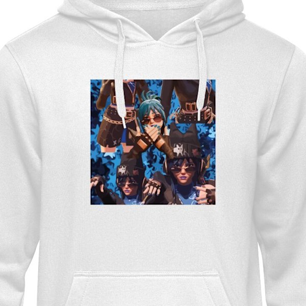 Barn-Hoodie | Mjuk Huvtröja för Barn Fortnite vit 12-13 År