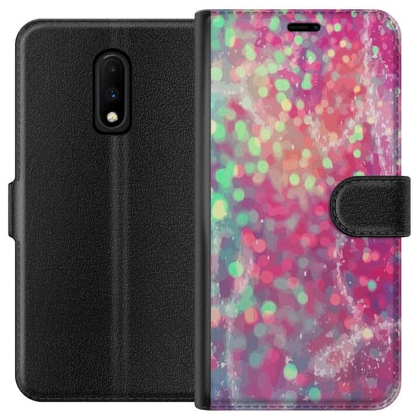 Yhteensopiva Lompakkokotelo OnePlus 7 Kimalteleva