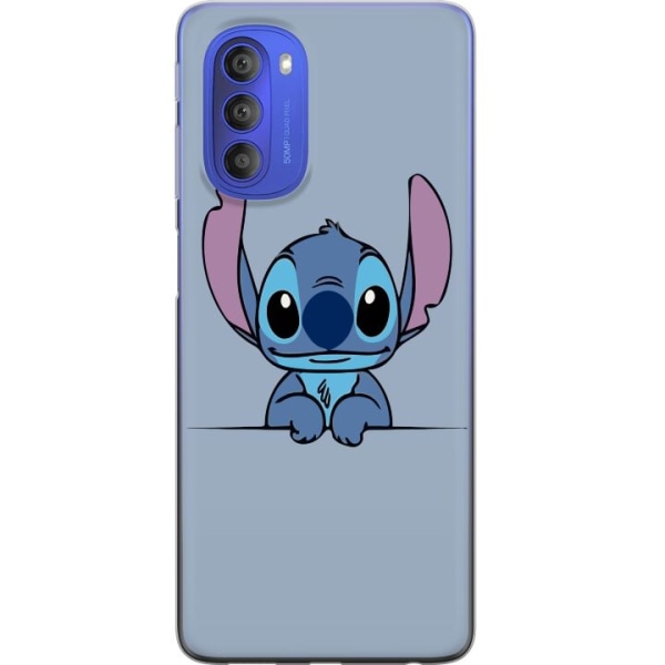 Motorola Moto G51 5G Gennemsigtig cover Lilo & Stitch