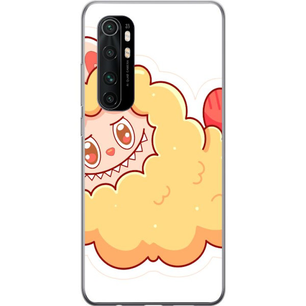 Xiaomi Mi Note 10 Lite Läpinäkyvä kuori Labubu Pesukarhu Pop Mart Hahmo Keräilyesine Söpö Suunnittelu Suosittu Teema Taideteos Leikkisarja