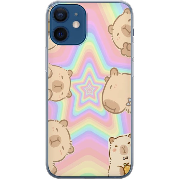 Apple iPhone 12 mini Läpinäkyvä kuori Kawaii Capybara Galax
