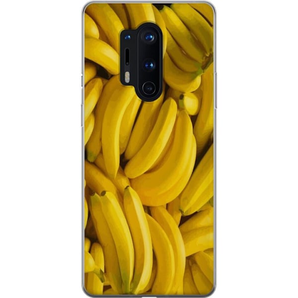 OnePlus 8 Pro Genomskinligt Skal Banana Pattern – lekfullt m