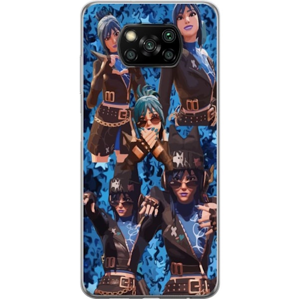 Xiaomi Poco X3 NFC Gennemsigtig cover Fortnite