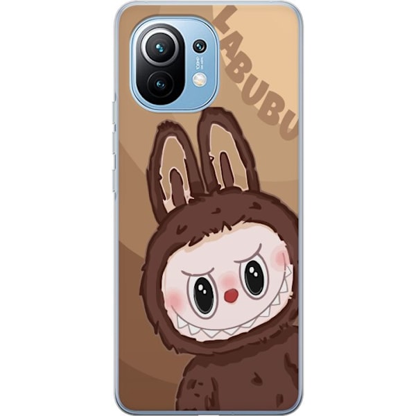 Xiaomi Mi 11 Gjennomsiktig deksel Labubu Sky Kosebamse - Hvit