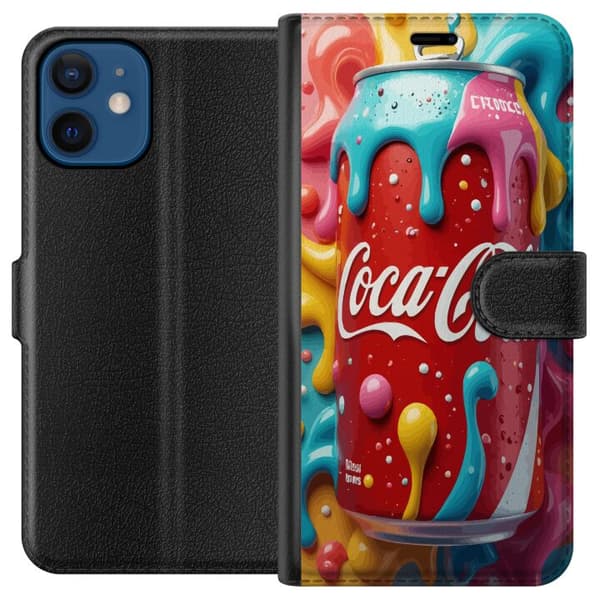 Kompatibel Tegnebogsetui til Apple iPhone 12 mini Color Splash-dåse