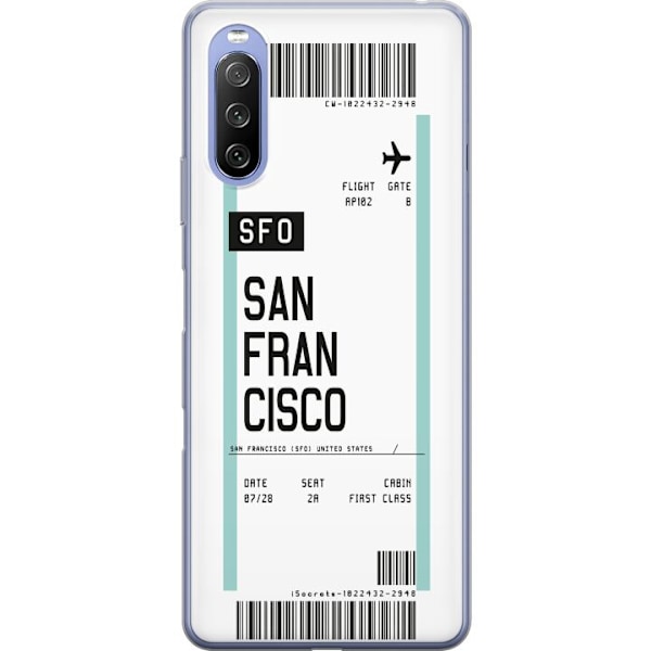 Sony Xperia 10 III Lite Genomskinligt Skal San Francisco