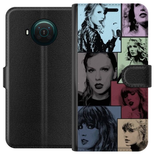 Nokia X10 Plånboksfodral Taylor Swift, mönster