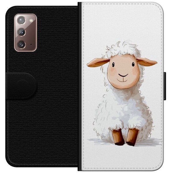 Samsung Galaxy Note20 Lompakkokotelo Suloinen Lammas - lasten ja vauvan tuotteita sarjakuvatyyliin