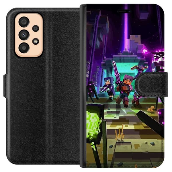 Kompatibelt Plånboksfodral till Samsung Galaxy A33 5G Minecraft