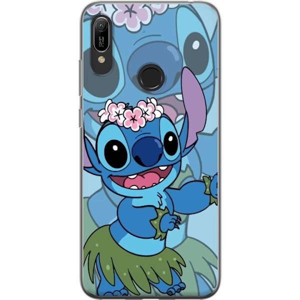 Huawei Y6 (2019) Läpinäkyvä kuori Stitch tähtien alla - Ta