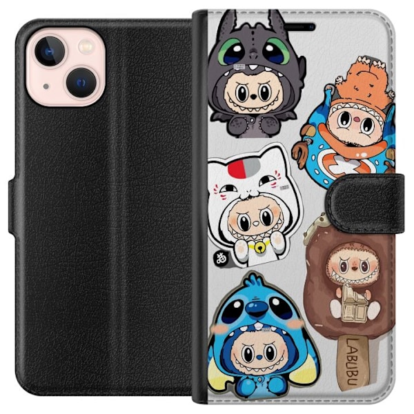 Apple iPhone 13 mini Lommeboketui Labubu figure samling - Pop