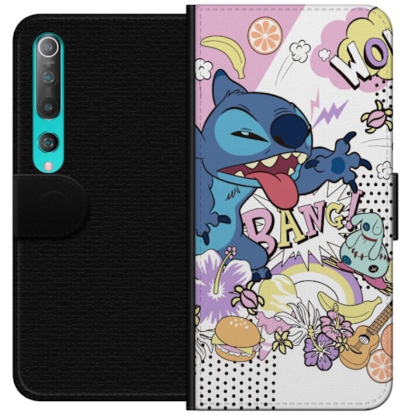 Xiaomi Mi 10 5G Lompakkokotelo Stitch Bang