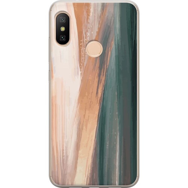 Xiaomi Redmi 6 Pro Gennemsigtig cover Abstrakt Mønster