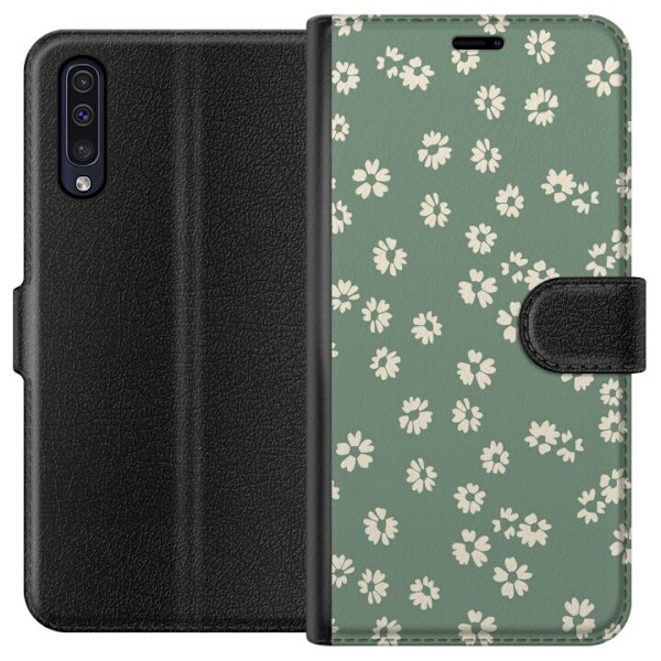 Samsung Galaxy A50 Plånboksfodral Blomsterdröm – färgglatt blommönster