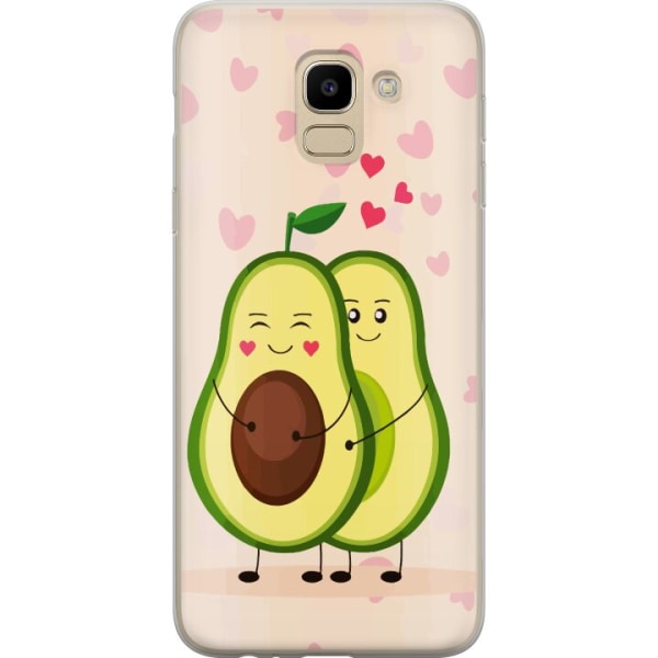 Samsung Galaxy J6 Gennemsigtig cover Avokado Kærlighed
