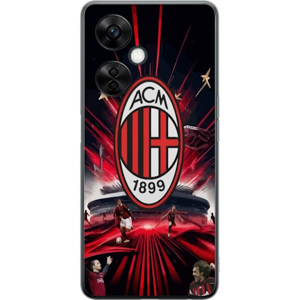 OnePlus Nord CE3 Gennemsigtig cover AC Milan