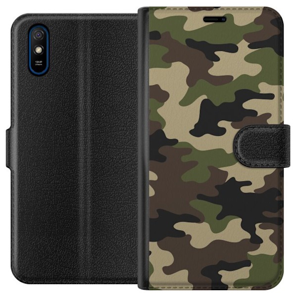 Xiaomi Redmi 9A Tegnebogsetui Skov camo
