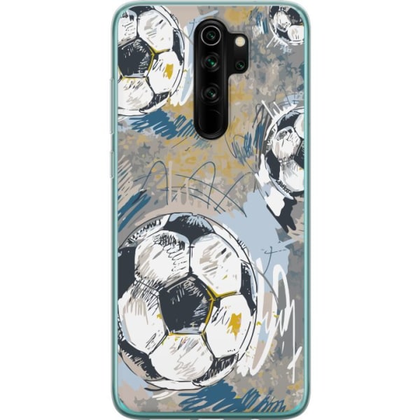 Xiaomi Redmi Note 8 Pro  Gjennomsiktig deksel Fotball