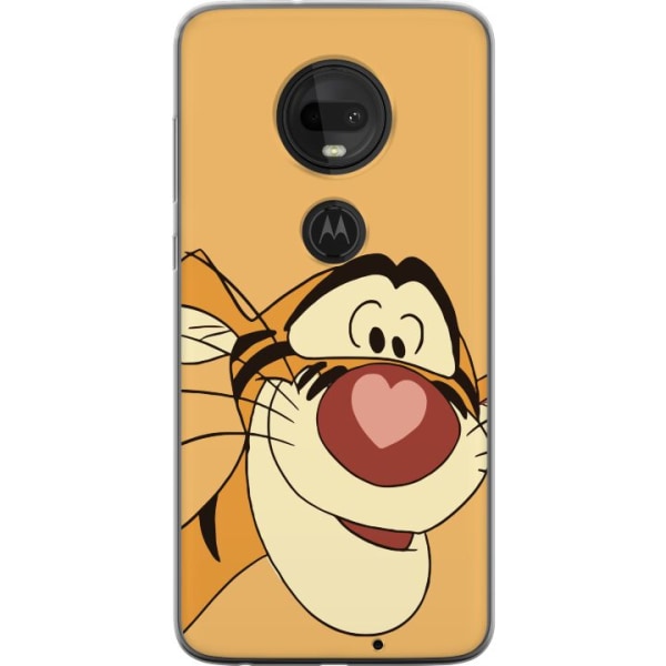 Motorola Moto G7 Gennemsigtig cover Tiger