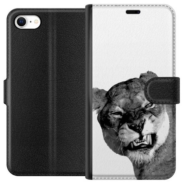 Apple iPhone 6s Plånboksfodral Lejon Konst Artistiskt Djurmotiv Afrikanskt Stil Djungel Känsla Grafiskt Motiv Hemdekor Djurtema