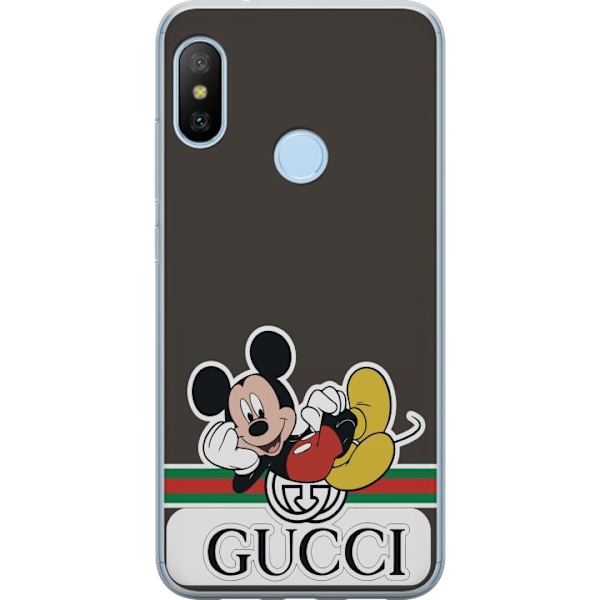 Xiaomi Mi A2 Lite Gennemsigtig cover Gucci Musse Pig