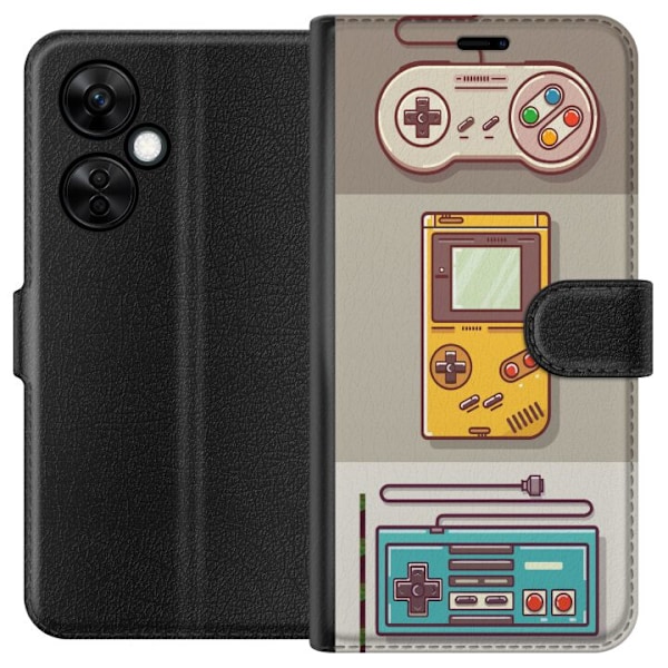 OnePlus Nord CE3 Tegnebogsetui Nintendo Retro