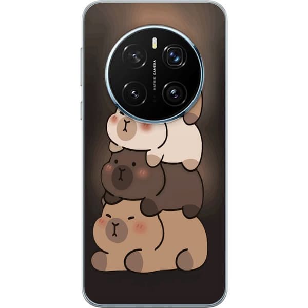 Kompatibelt Mobilskal till Honor Magic7 Pro Capybara Kawaii Gullig Djur Figur