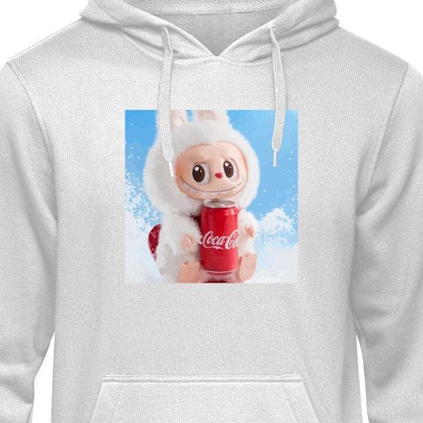 Hettegenser for Voksen | Komfortabel Hettegenser Labubu Summer Edition grå XL