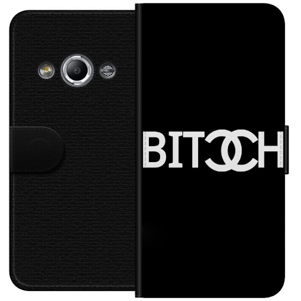 Samsung Galaxy Xcover 3 Lompakkokotelo Bitch Chanel -inspiroima katumuoti Muoti Tekstimotiivi Trendi Ikoninen Tyyli Kaupunkisuunnittelu
