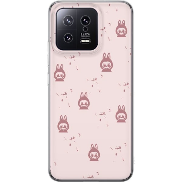 Xiaomi 13 Läpinäkyvä kuori Labubu Neon Pop - Neonvärinen pop art hirviö