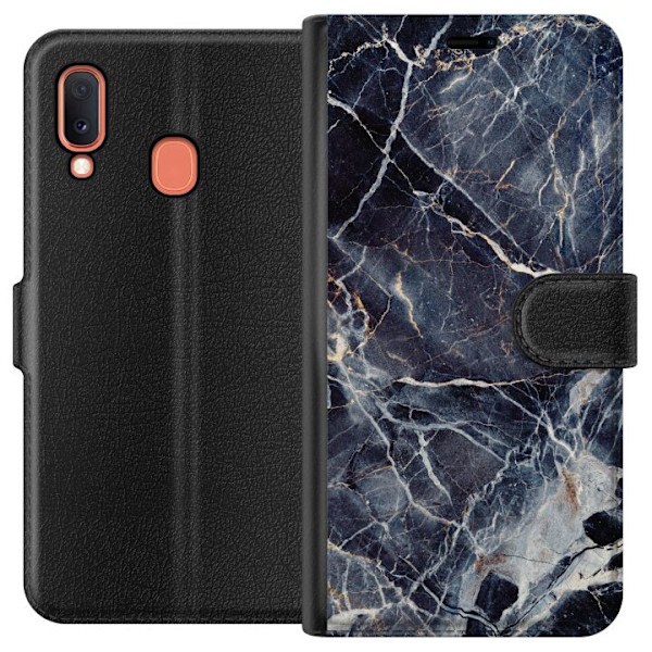 Samsung Galaxy A20e Plånboksfodral Marbled
