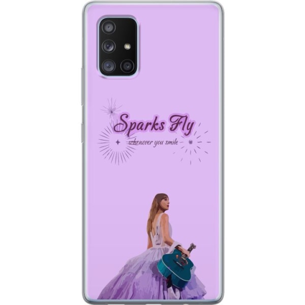 Samsung Galaxy A71 5G Gennemsigtig cover Taylor Swift - Sparks