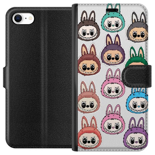 Apple iPhone 6 Lompakkokotelo Labubu Macaron Monster - Söpö