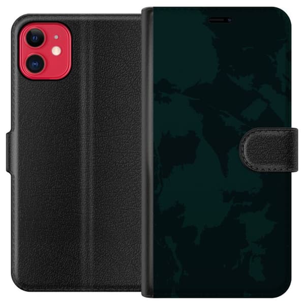 Kompatibel Tegnebogsetui til Apple iPhone 11 Grønt