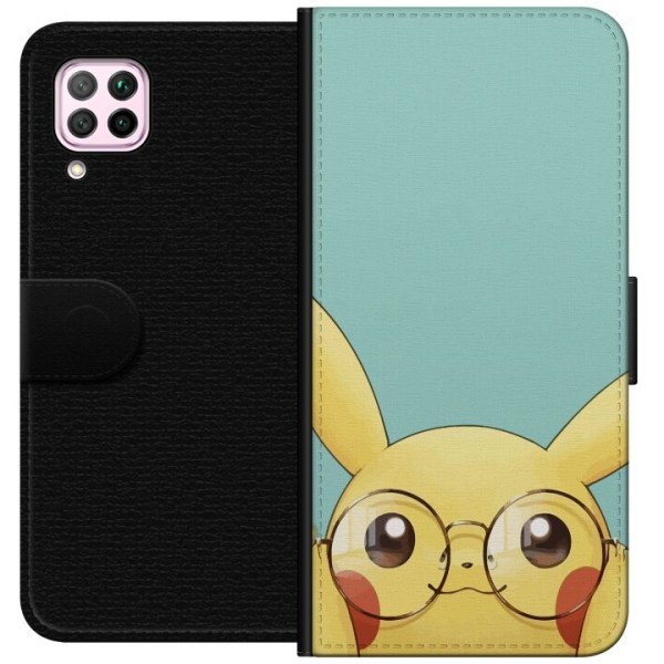 Huawei P40 lite Lompakkokotelo Pikachu lasit