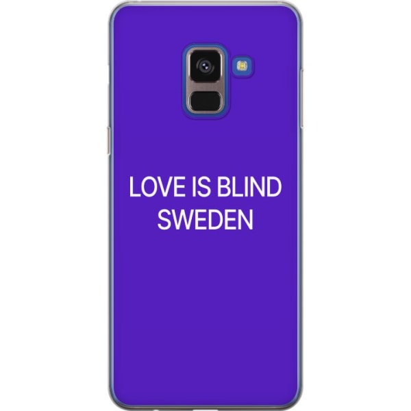 Samsung Galaxy A8 (2018) Gennemsigtig cover Kærlighed er blin