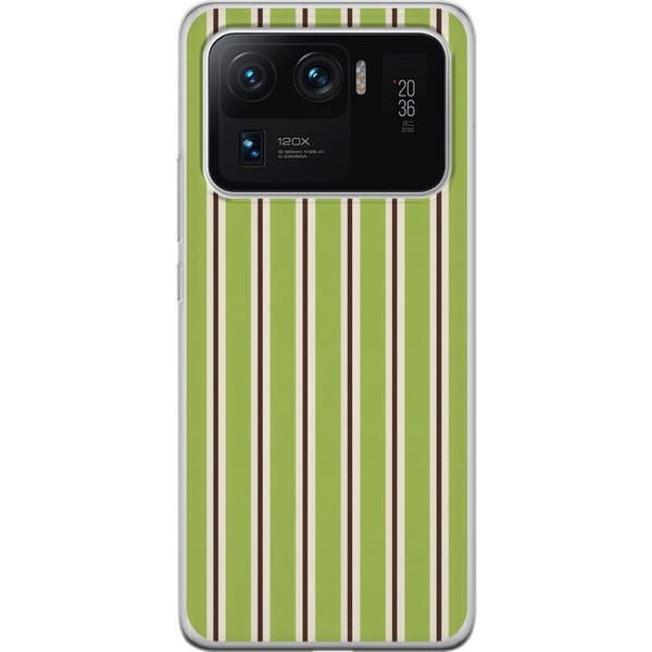 Kompatibelt Mobildeksel til Xiaomi Mi 11 Ultra Matcha Stripe grønn