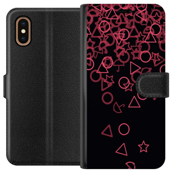 Apple iPhone XS Max Lommeboketui Squid Game Ikoners Serie Design Populært TV-spill Ikon Grafisk Motiv Asiatisk Trend Dramaserie