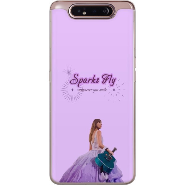 Samsung Galaxy A80 Gennemsigtig cover Taylor Swift - Sparks Fl