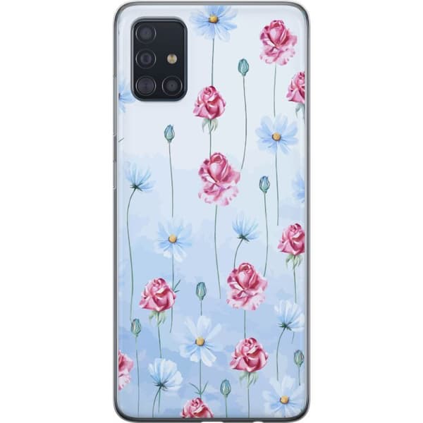 Kompatibel Mobilcover til Samsung Galaxy A51 Kronbladsdrøm himmelblå