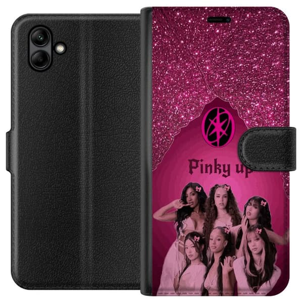 Kompatibel Tegnebogsetui til Samsung Galaxy A05 KATSEYE Pinky Up pink
