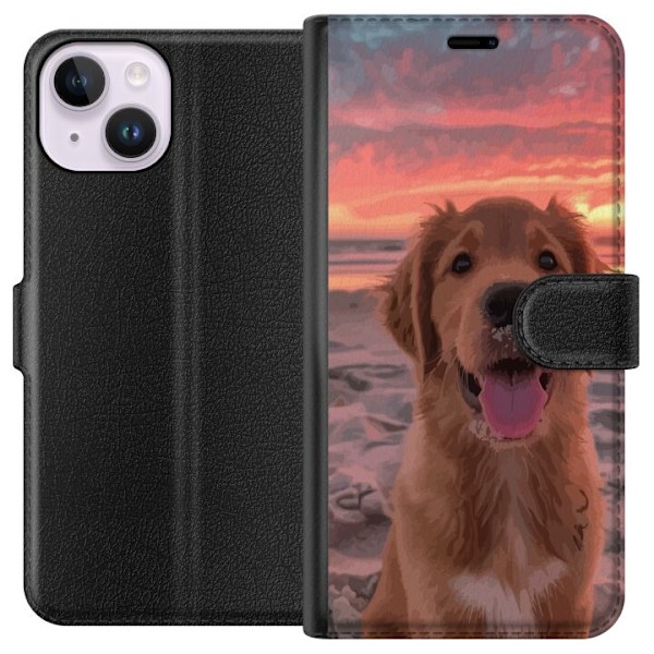 Apple iPhone 14 Lommeboketui Hund