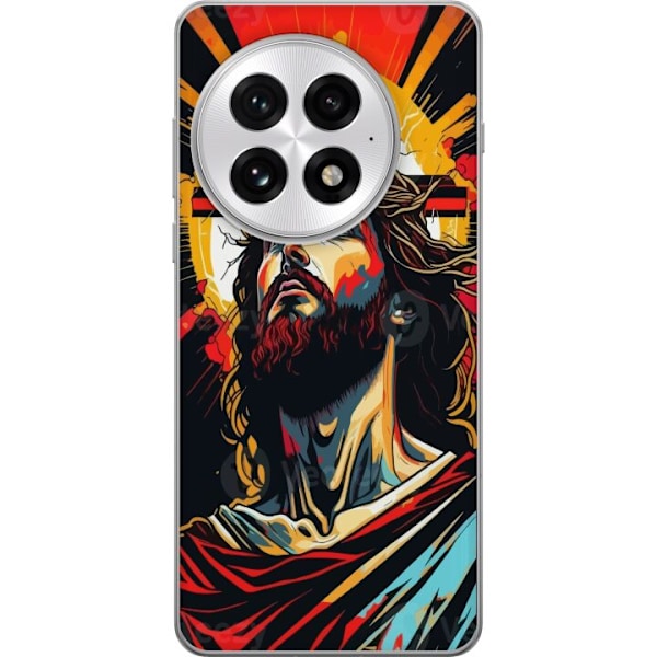 OnePlus 13 Läpinäkyvä kuori Jeesus ja Kortti - uskonnolline