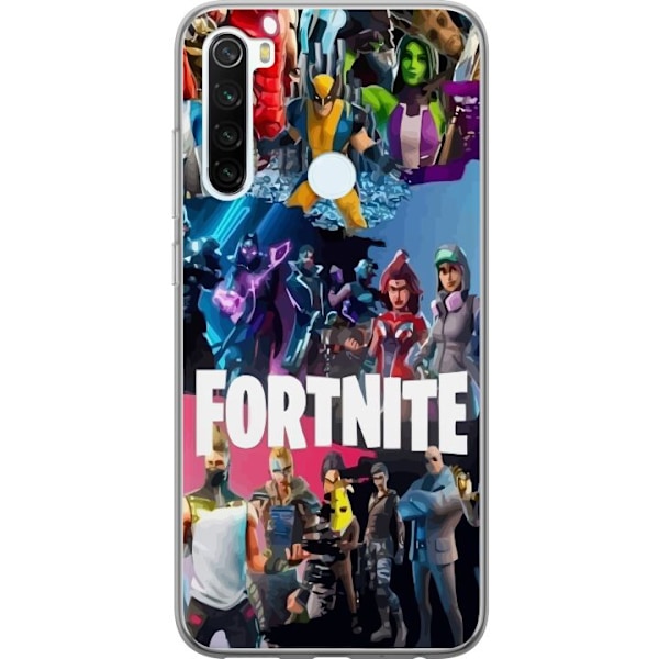 Xiaomi Redmi Note 8 Läpinäkyvä kuori Fortnite