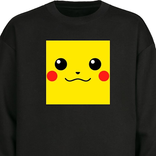 Sweatshirt for Voksen | Klassisk Collegegenser Pokemon svart S