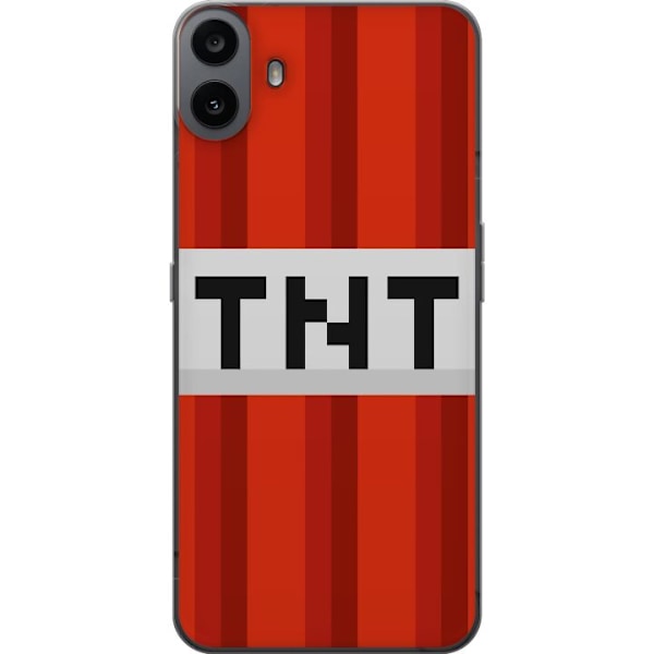Nothing CMF Phone 1 Läpinäkyvä kuori Minecraft TNT