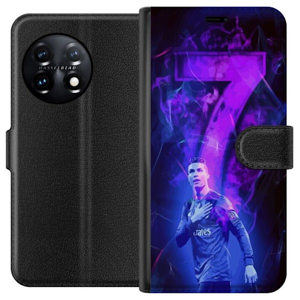 OnePlus 11R Tegnebogsetui Ronaldo 7 - Fodboldlegende i Handling for Fans