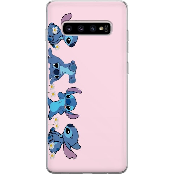 Samsung Galaxy S10+ Läpinäkyvä kuori  Stitch Nauru & Leikki